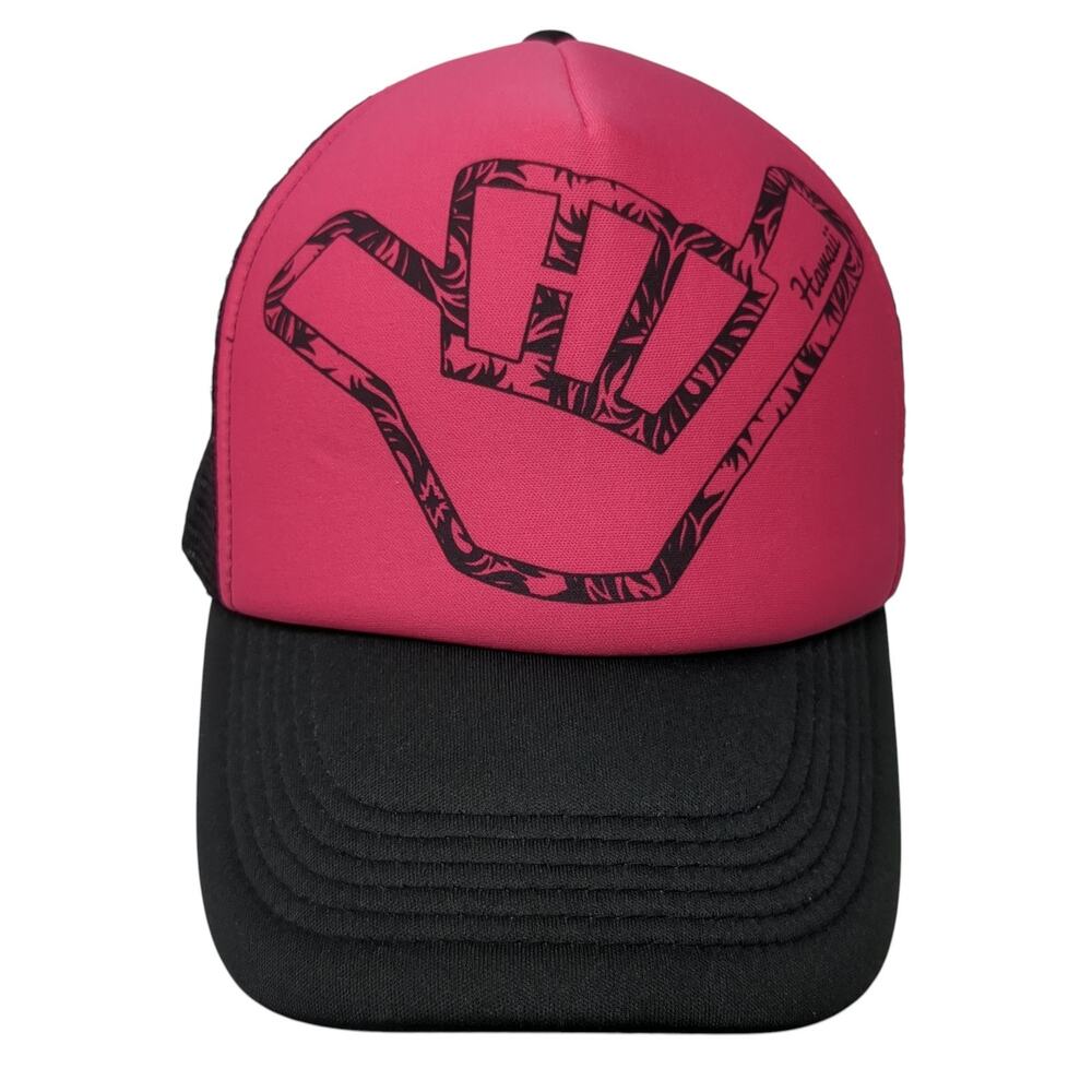 Shaka Hi Hawaii Snapback Trucker Hat Multicolor One Size Mesh Back
